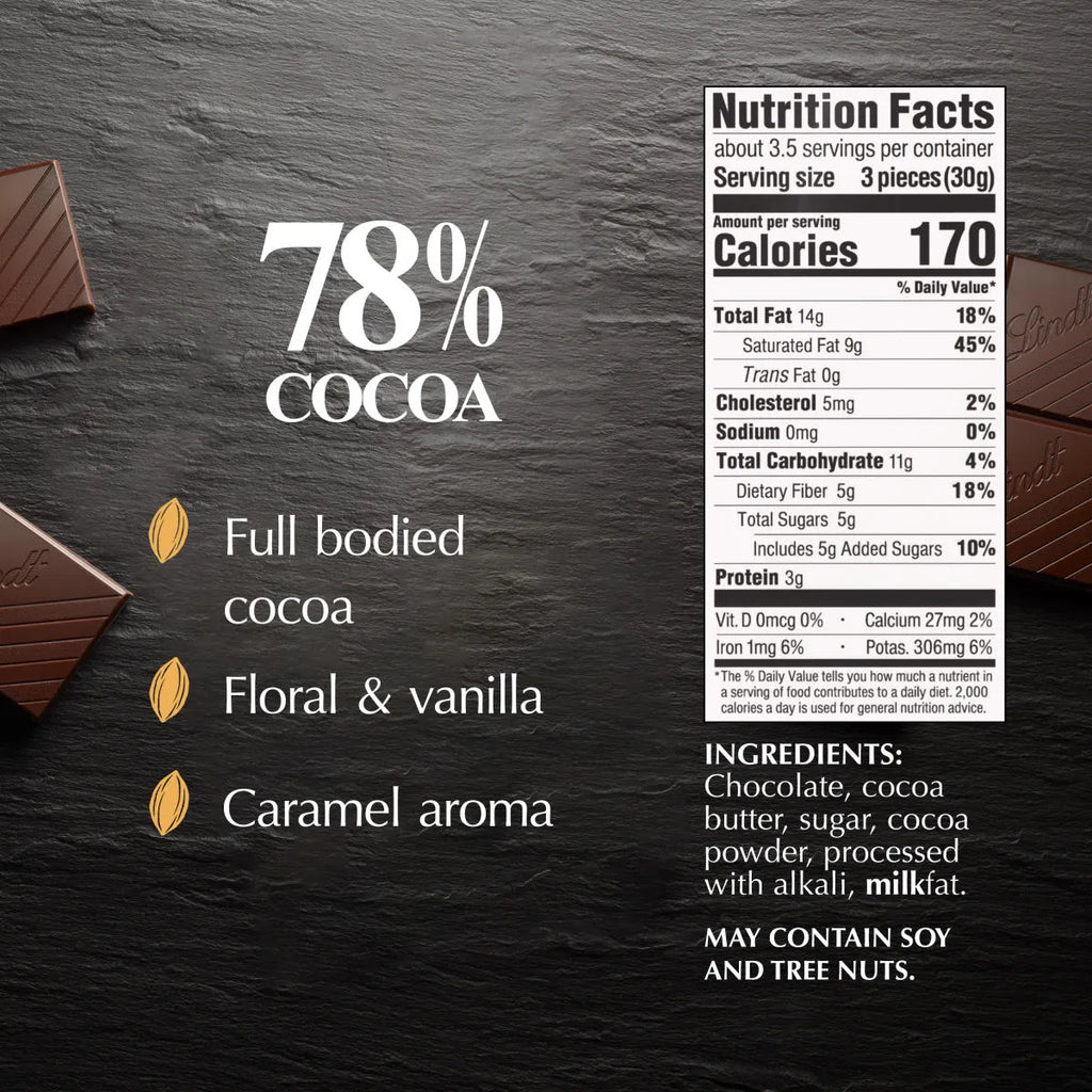 78% Cocoa Dark Chocolate EXCELLENCE Bar (3.5 oz)