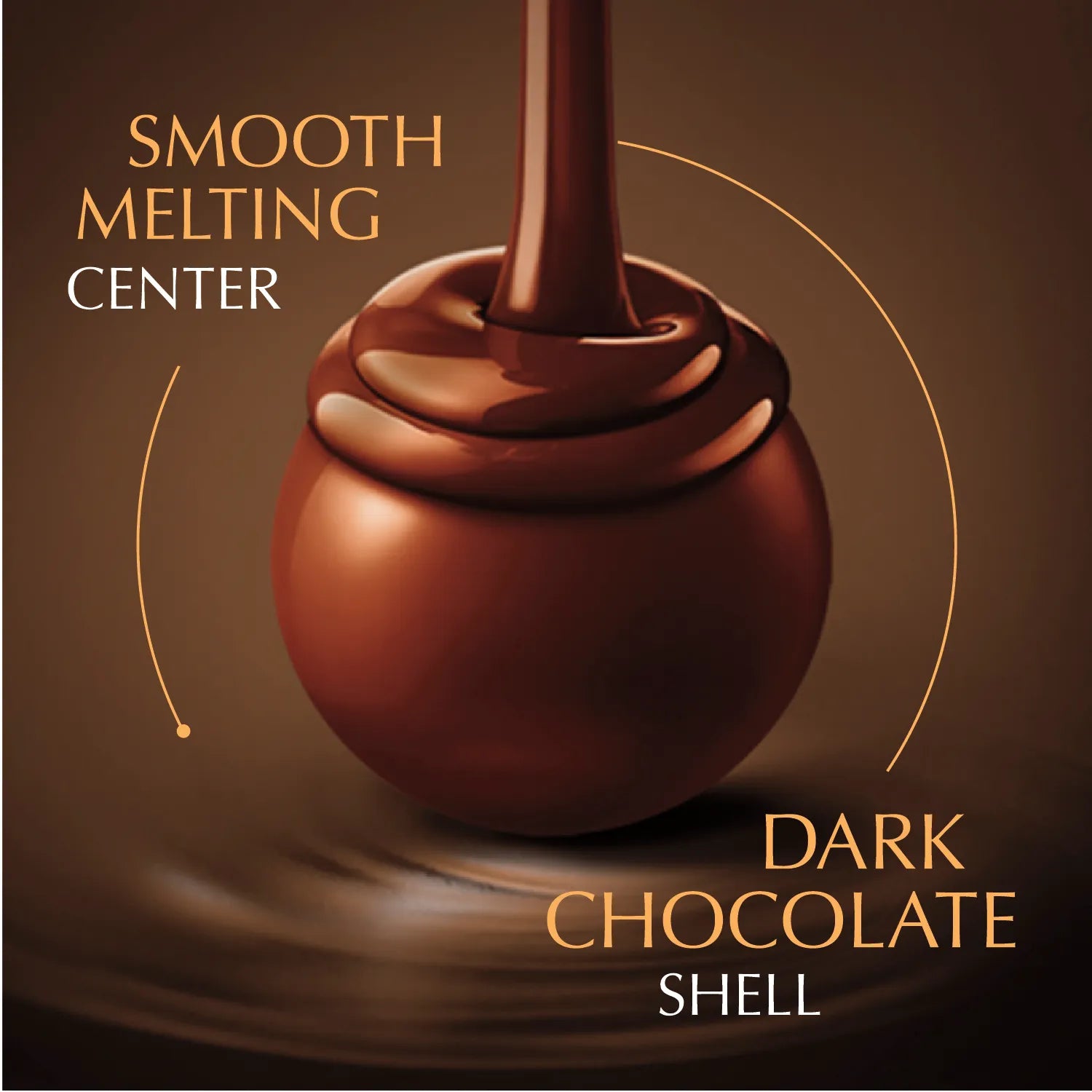 60% Extra Dark Chocolate LINDOR Truffles 800-pc Case (353 oz)