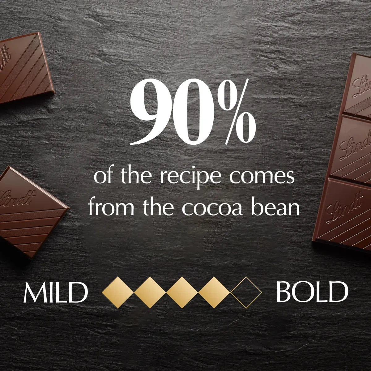 90% Cocoa Dark Chocolate EXCELLENCE Bar (3.5 oz)